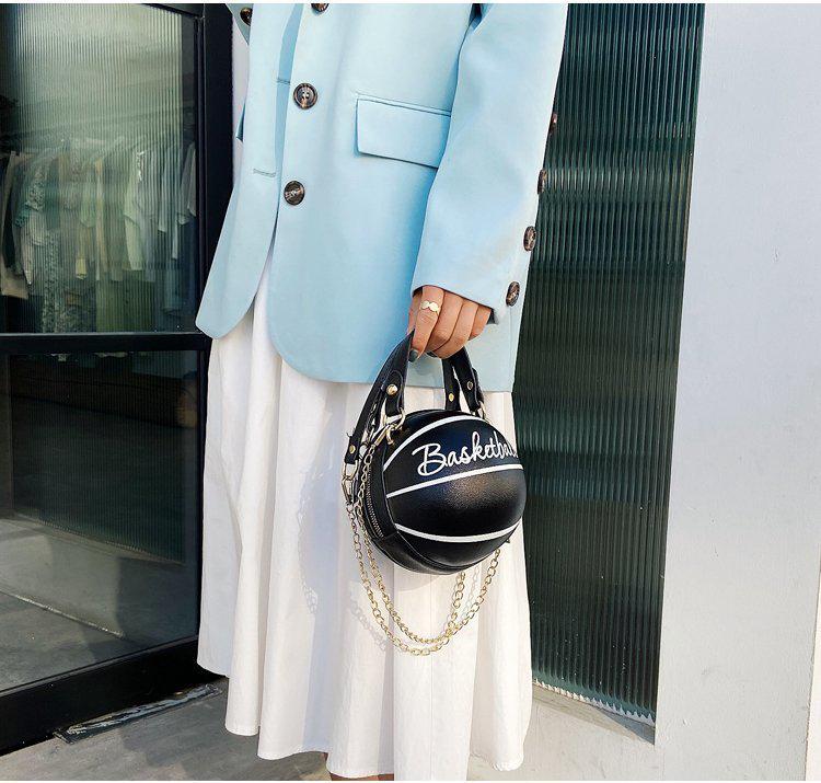 2024 Trendy Women's Basketball Handbag - European & American Style, Shoulder & Crossbody Bag.