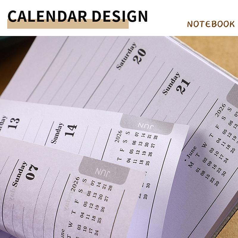 2026 A7 Agenda Book Pocket With Calendar Diary Weekly Planner Appointment Book School Office