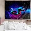 Tiktok Logo Design Tapestry Accessories Playroom Tapestry, for Bedroom,Livingroom, Dormitory Room Wall Decor Fan Birthday Gifts