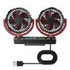 Fan For Car Quiet Head Fan USB Operation Fan Double Head Car Fan With 360 Rotation Quiet Operation For Car Seat Kids