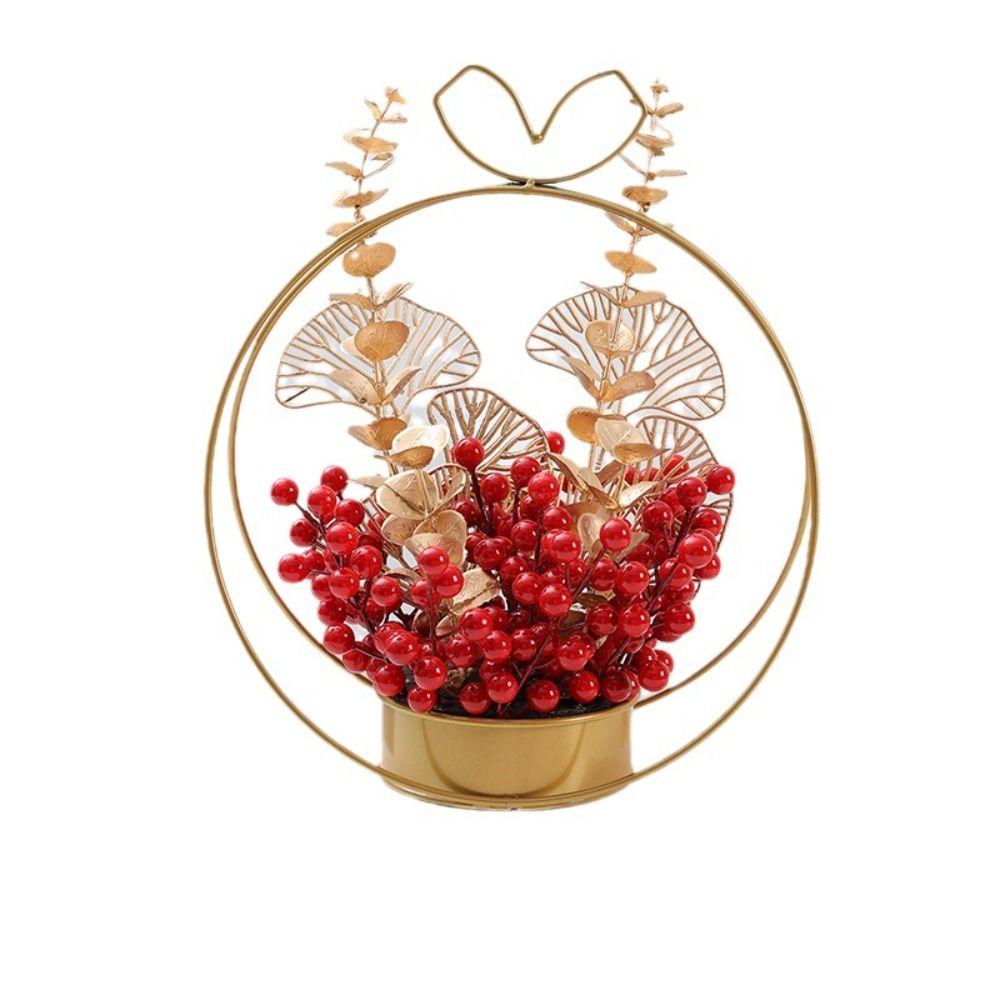 Good Luck Artificial Flowers Plants Pots Best Wishes New Year Pots Tabletop Pots  Living Room