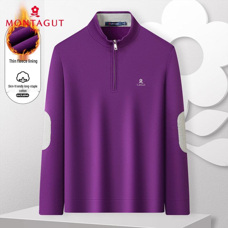 

MONTAGUT Men s Stylish Warm Fleece-Lined Sweatshirt 2XL