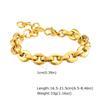 Handmade Thick Chain 18K Gold Plated Waterproof Stainless Steel Fashion Jewelry Bracelet Sets for Men Women