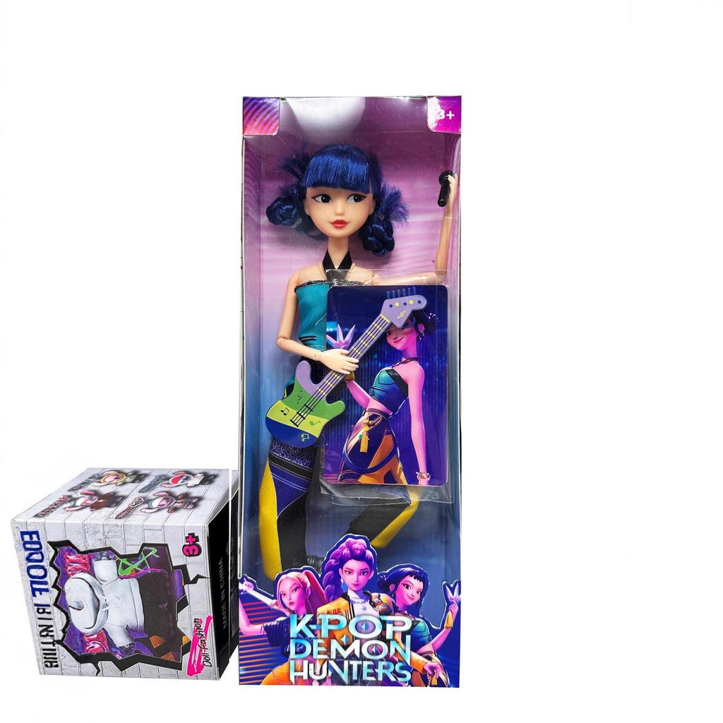 KPOP Demon Hunter Girl & Boy Group Animated Dolls with Theme Song & Colorful Lights