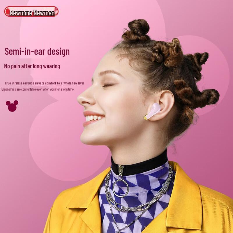 Newmine T22 TWS Clip-on Bluetooth 5.3 Semi-In-Ear Ohrhörer