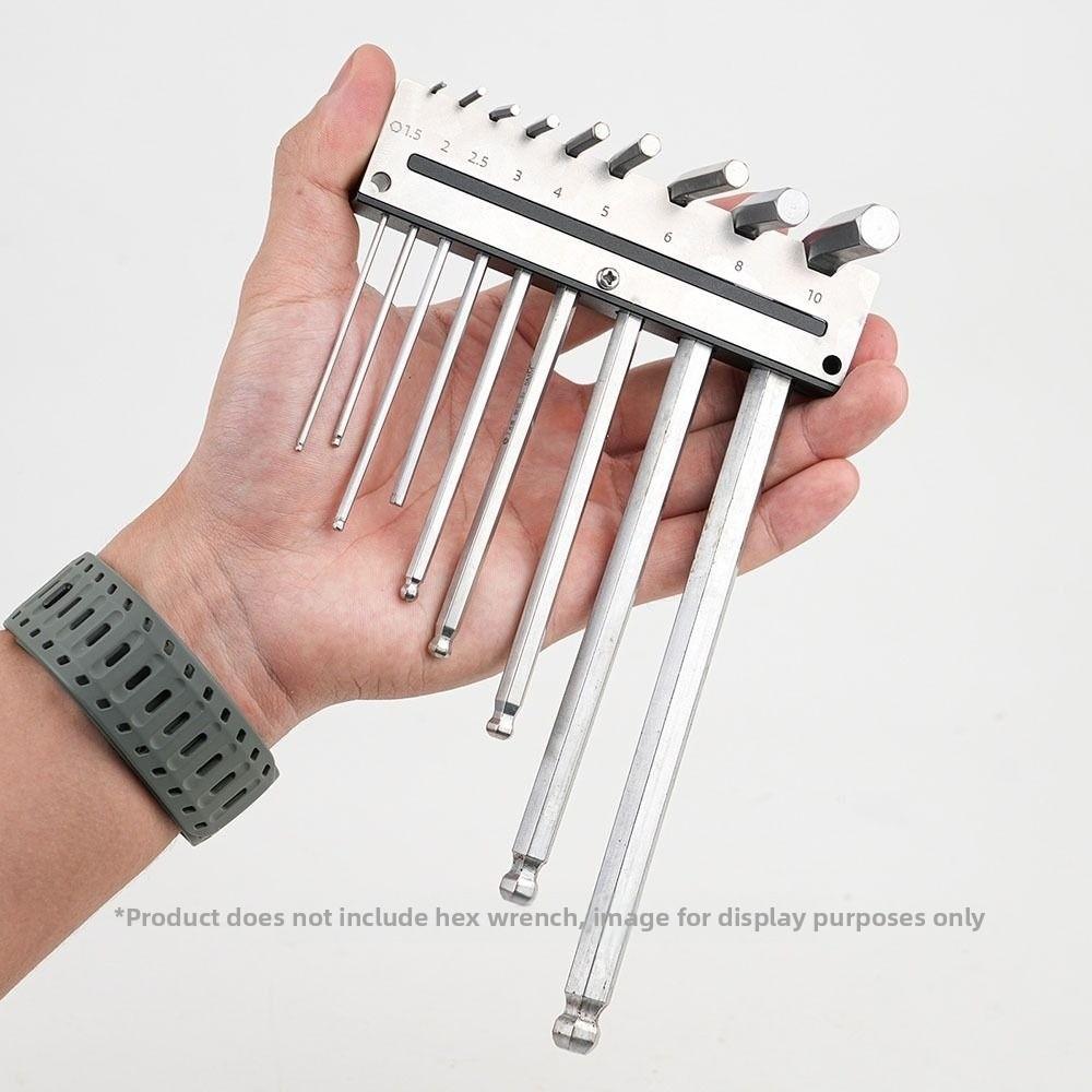 Wall-mounted Hex Key Organizer Holder Durable Household Tool Organizer Hexagonal Wrench Storage Rack