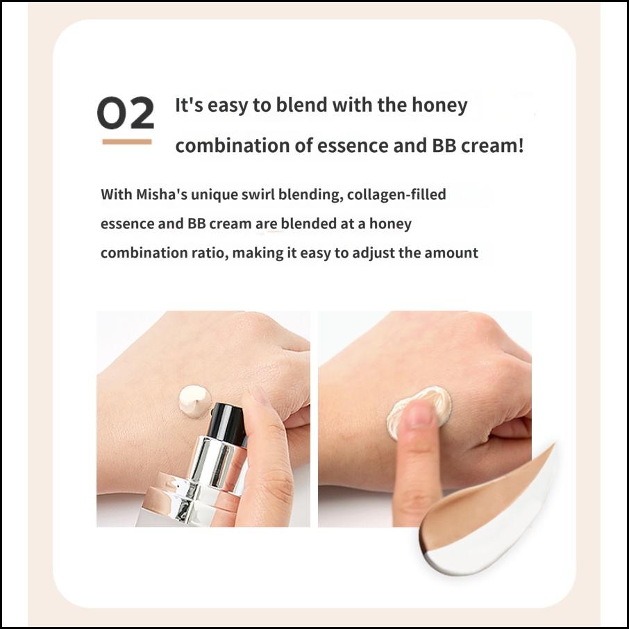 MISSHA M Signature Wrinkle Fill-Up BB Cream SPF45 PA++ 44g – 21 Beige Éclatant / 23 Beige Calme – Base Éclatante Anti-Rides