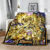 3D S-Saint S-Seiya Japan Anime Cartoon Flannel Blanket Soft Throw Blanket Art For Home Decor Bedroom Bed Sofa Picnic Fans Gifts