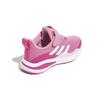 New Adidas Fortarun Elastic Lace Top Strap Anti Slip And Wear Resistant Breathable Low Top Kids' Running Shoes Pink Kids' GZ1827