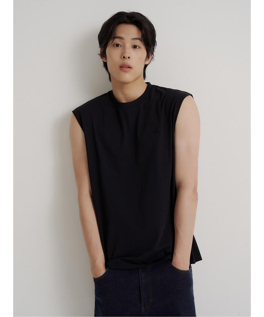 Binpolmen [Essential] Sleeveless T-Shirt Black