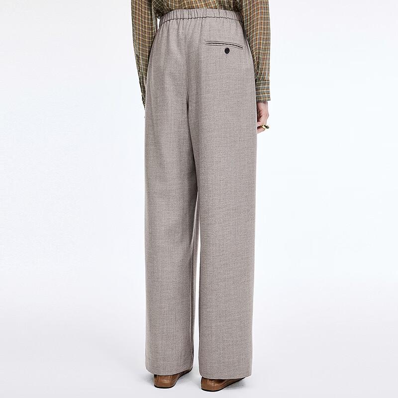 JNBY Wool Blend Straight-Leg Casual Pants