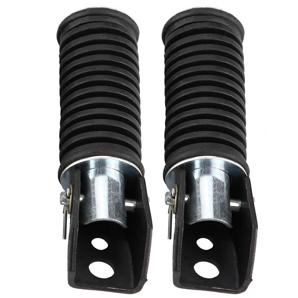 Pair of Motorcycle Rear Passenger Foot Pegs Pedal Footrest for Suzuki GN125 QJ25 GS125 GT125 5