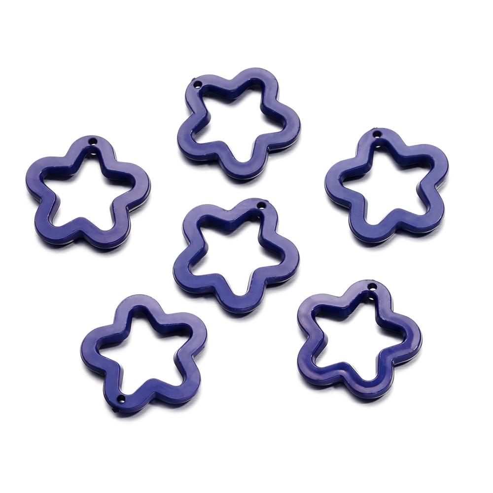 10Pcs/Lot Colorful Acrylic Five-Pointed Star Loose Pendent For DIY Necklace Bracelet Jewelry Making Accessories Supplies