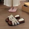 Pearl Women's Shoes Summer New Outer Wear with Skirt Cool Slippers Lazy Casual One-word Drag