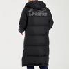 Li Ning Sports Basketball Series Logo Print Mid-Length Loose Hooded Down Jacket Men Outerwear Black AYMR051-1