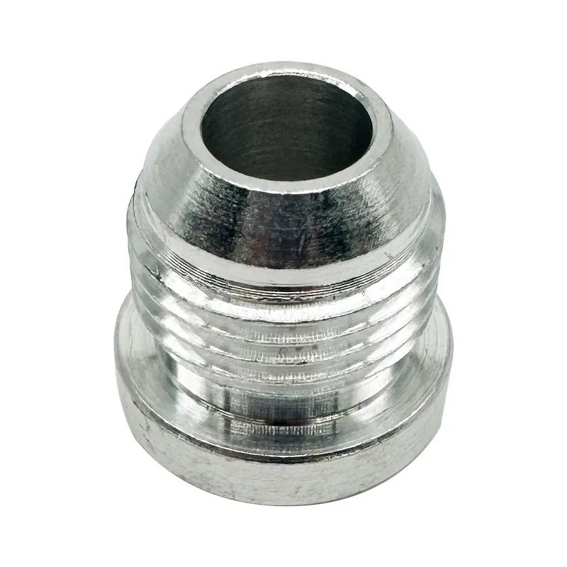 AN3 AN4 AN6 AN8 AN10 AN12 AN16 AN20 Male Weld On Fitting Adapter Weld Bung Aluminum Fuel Hose Pipe Tube Straight Fitting Silver