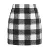 2025 Women's High-Waisted Plaid Bodycon Pencil Mini Skirt