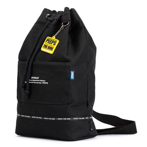 Peeps Offbeat Canvas Bucket Bag(Black)