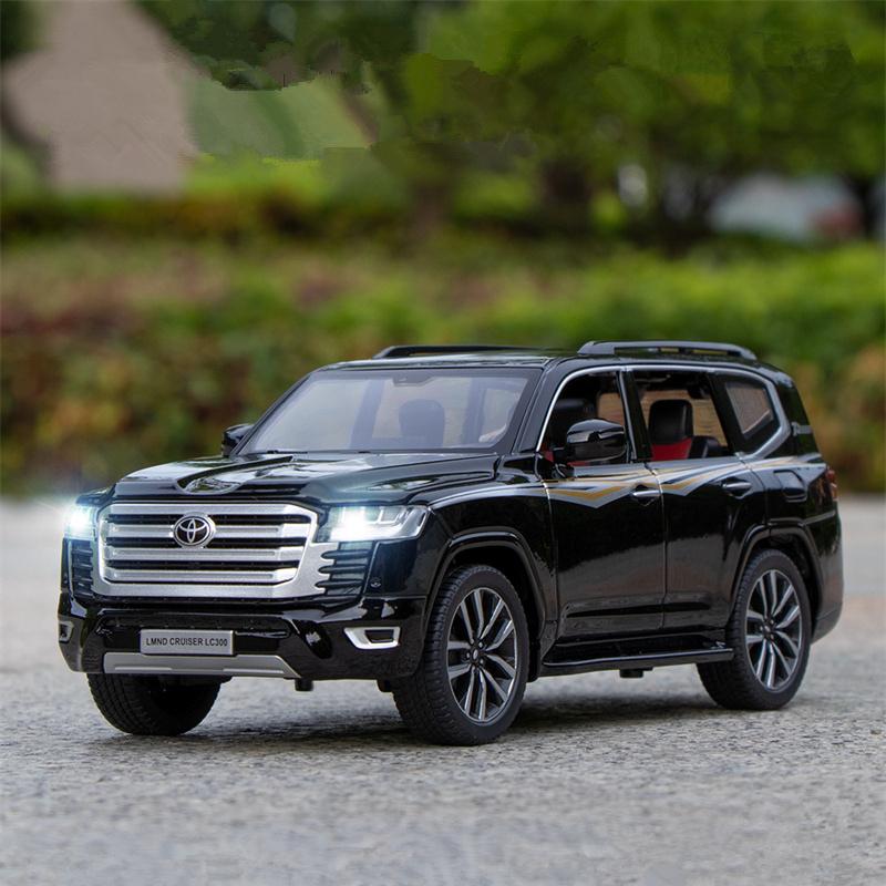 Modellino Auto in Lega 1/32 Toyota Land Cruiser LC300 ZX Prado SUV Metallo Diecast Veicoli Fuoristrada Modellino Auto Suono Luci Giocattoli per Bambini Regalo