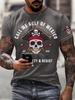 NEW Mens Gulf Of Mexico Print T Shirt Summer Short Sleeve TShirts Casual Tops