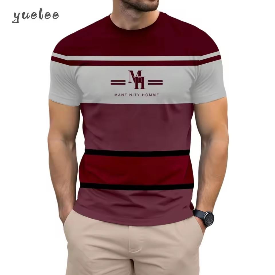 Men's T-Shirt 3D Print Summer Fashion Short Sleeve Tee Loose Versatile Men's Tops Casual Breathable T-Shirt