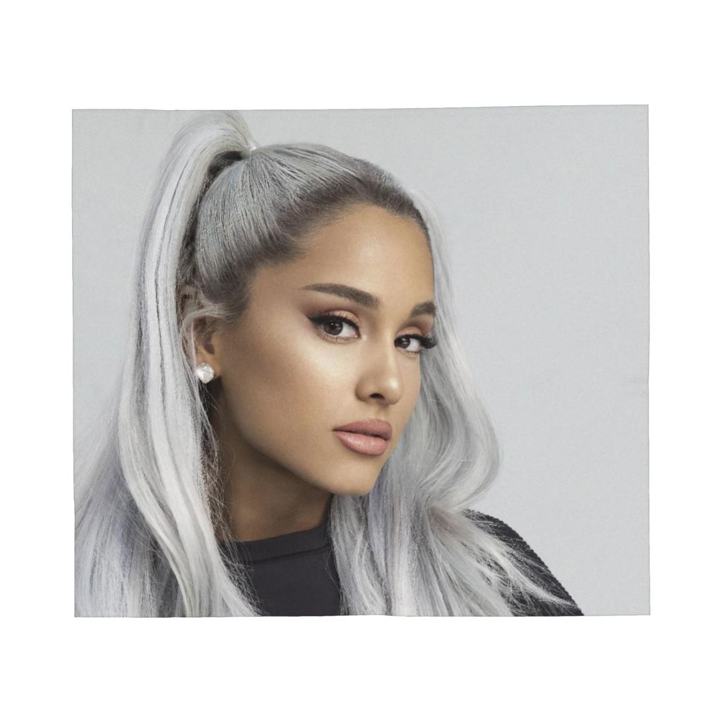 Singer Ariana Grandes Blanket Flannel Spring Autumn  Portable Super Soft Throw Blankets for Home Bedroom Quilt