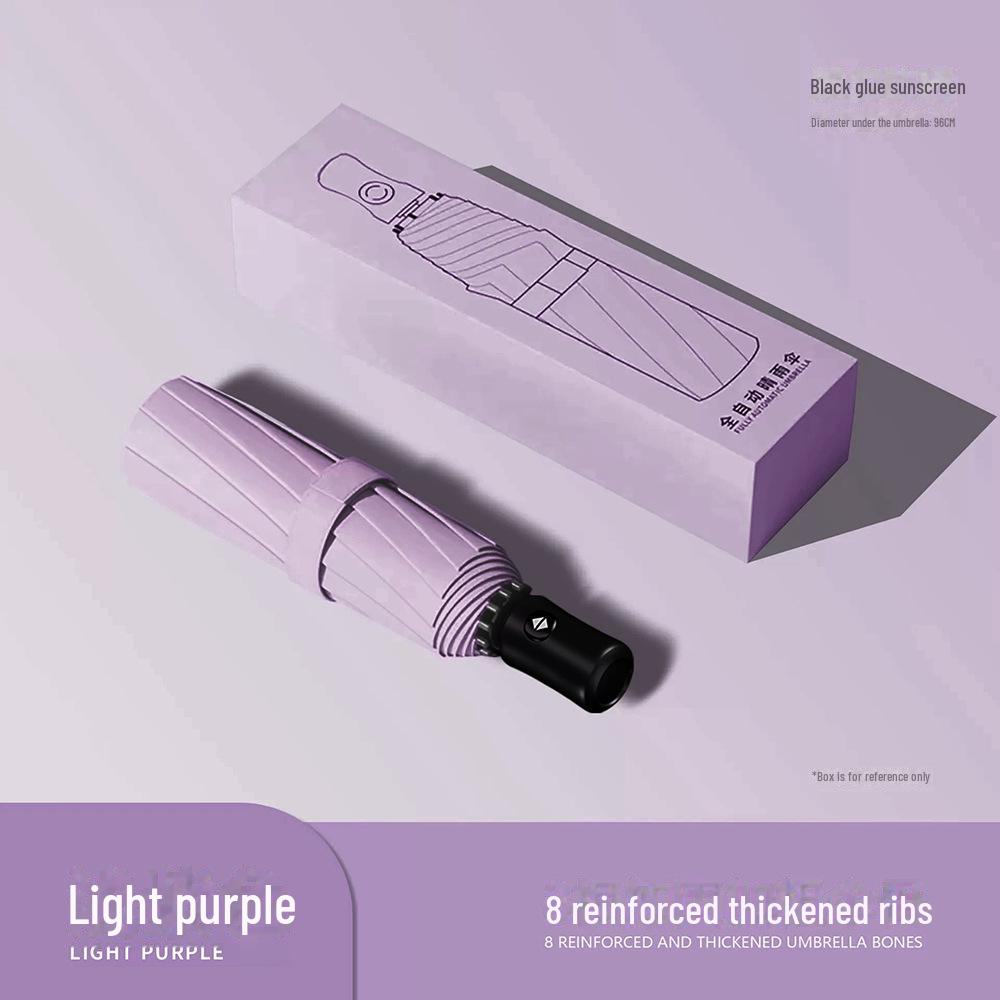 Automated 24-Bone Folding Umbrella, High-Grade Men's Dual-Use for Sun and Rain