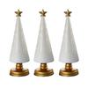 1/3Pcs Christmas Tree Decor with LED Light Built-in Timer Gradient Xmas Tree Sculptures Festive Home Decor