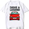 2026 Summer Hip Hop Casual Mens and Womens Alphabet Car Printed Round Neck Short Sleeve 100 Cotton Soft Breathable Tshirt