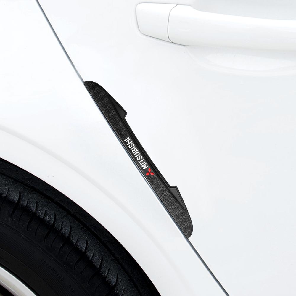 4pcs Rubber Car Door Edge Protector Sticker Anti Collision Anti-scratch Strips for Mitsubishi  L200 Pajero Outlander Triton Asx