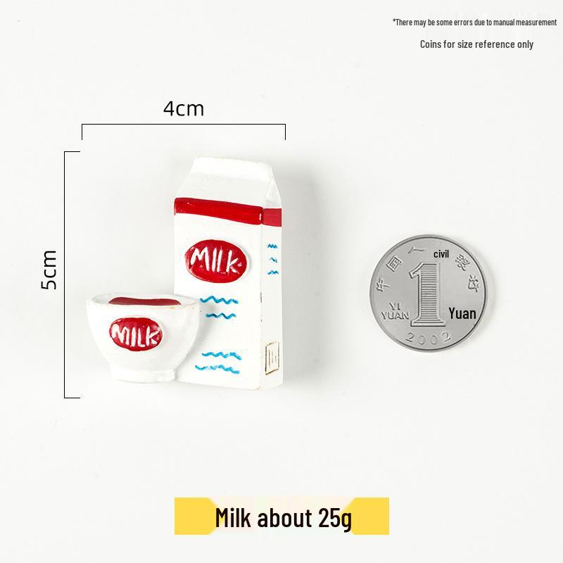 3D Культурный Магнит на Холодильник из Смолы на Тему Закусок