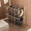 Acrylic Men's Belt Organizer: Transparent Tie and Waistband Storage Box