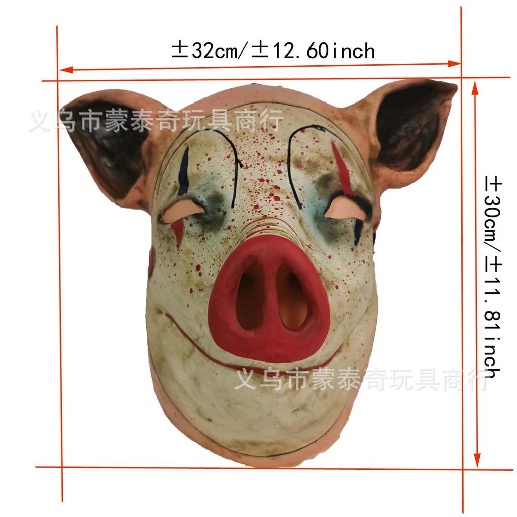 A cross-mirror Halloween new old man mask old lady hood dress up props spot old man