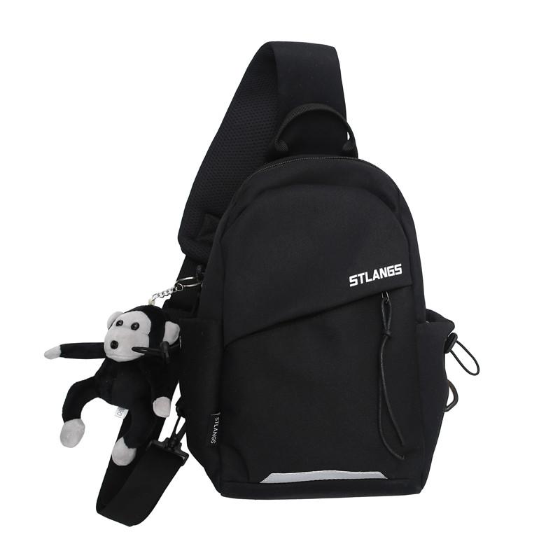 

Casual Chest Bags for Couples Trend Shoulder Bags Nylon Travel Shoulder Chest Bag Designer Unisex Crossbody Messenger Bags without pendant