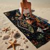 Psychedelic Serpent Flames Beach Towel, Super Soft Microfiber, Gift for Her/Him, Birthday, for Pool, Beach, Travel, Home Decor Fan gifts