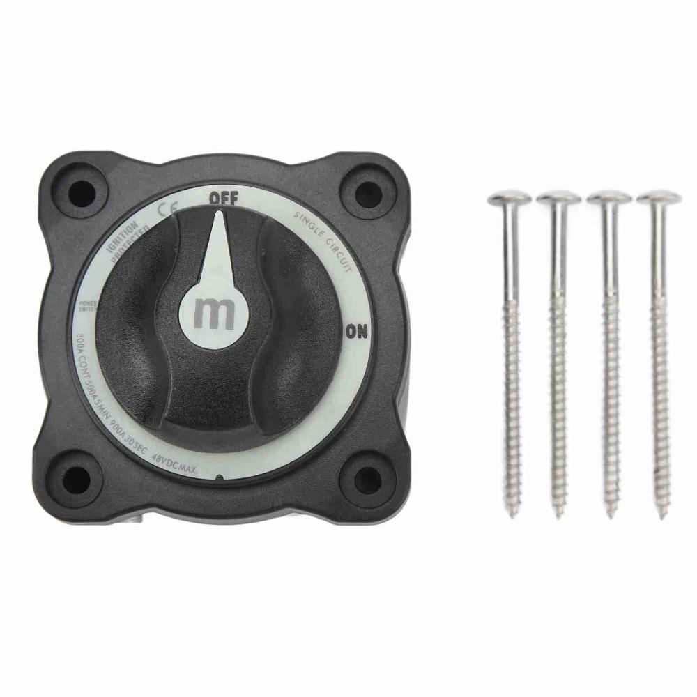 Master Switch 300A Battery Disconnect Switch IP66 Waterproof Power Isolator Disconnect Switch Battery Power Cut RV Vehicle