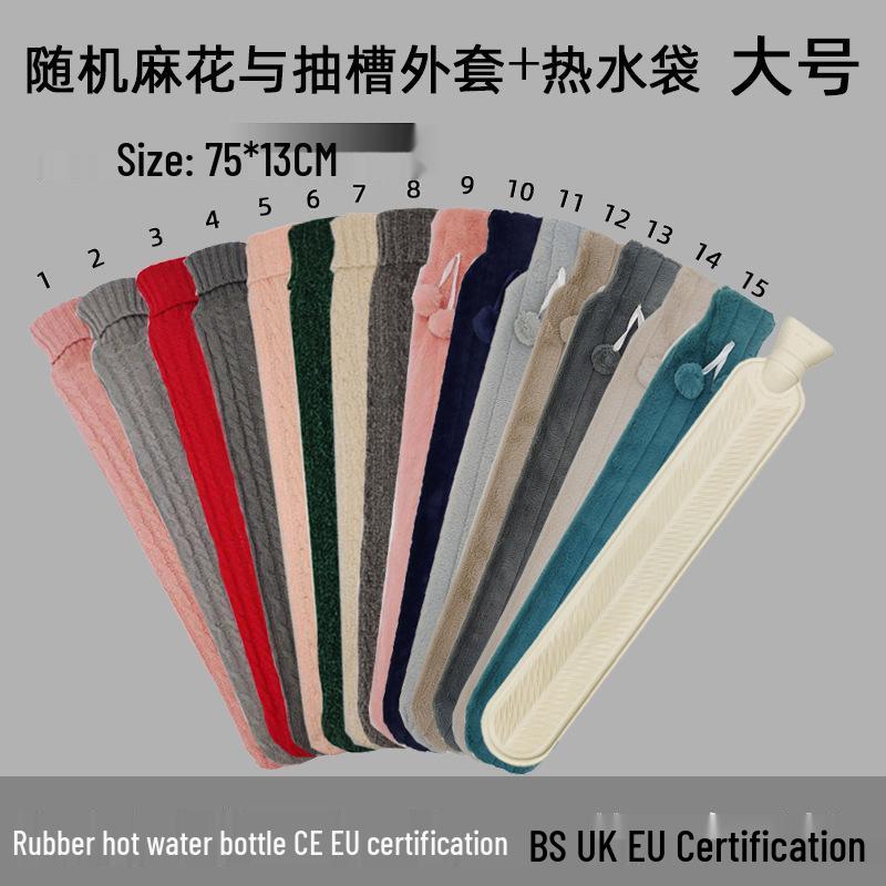 Explosion-Proof Hot Water Bottle: Rubber Design for Stomach and Feet, Long-Lasting Warmth