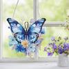 Acrylic Single-Side Butterfly Diamond Painting Hanging Pendant Animal Rhinestone Diamond Art Window Pendants for Home Wall Decor