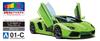Aoshima Bunka Kyozai Model Series 2011 Lamborghini Aventador Green Plastic Model 1/24 Pre-painted Pre-painted 01-C