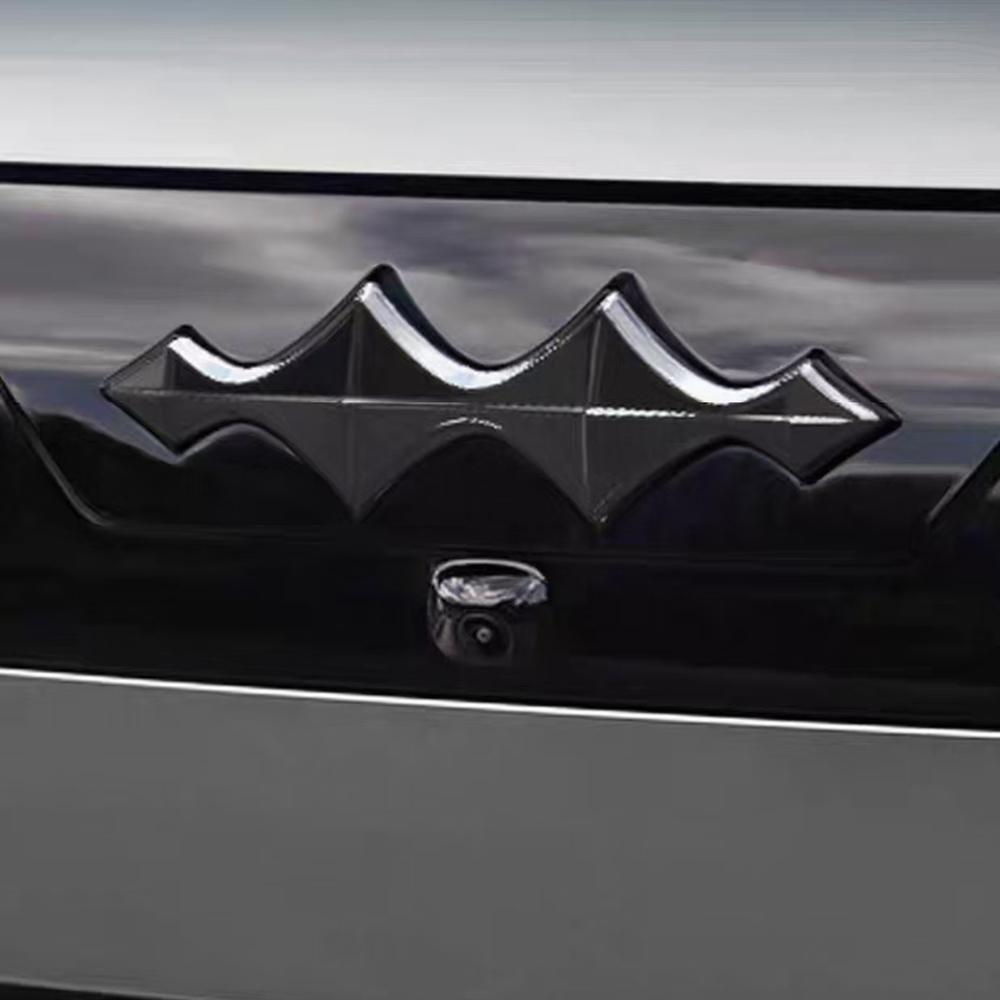 AAYS1 Car Emblem Decoration Sticker ABS Grille Front And Rear Blackened Car Emblem Sticker Suitable For BYD Formula Leopard Titanium 7