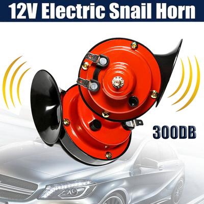 2pcs Universal Loud Car Horn 12V Electric Snail Horn Car High Low Dual Tone Horn Waterproof For Motorcycle Car Truck SUV Boat
