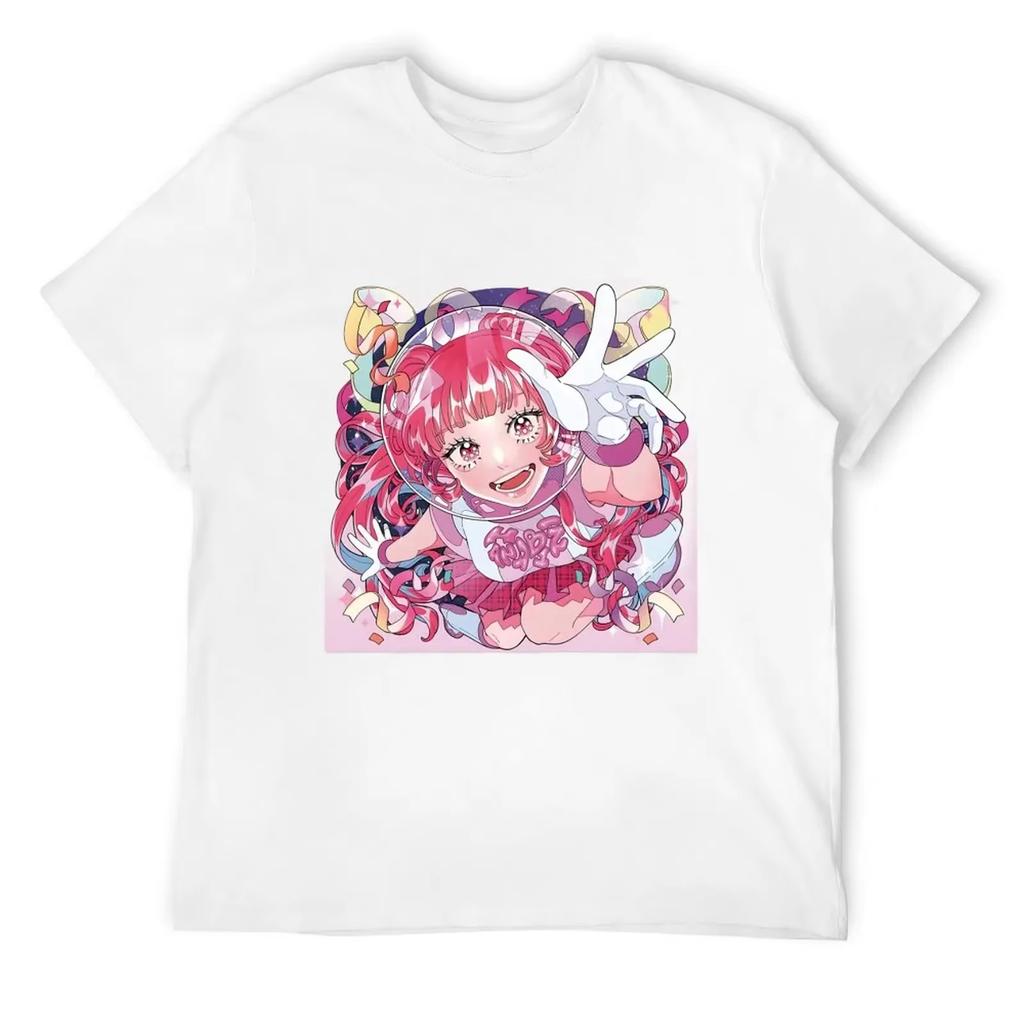 Hanabie Mens Women Clothing Cotton Tshirt American Style Retro Oneck Shortsleeved Hipster Fashionable Oversized Y2K Shir