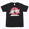 Commemorative T-shirt JAPAN Samurai Silhouette Rising Sun Black Souvenir Foreigners Tokyo (M)