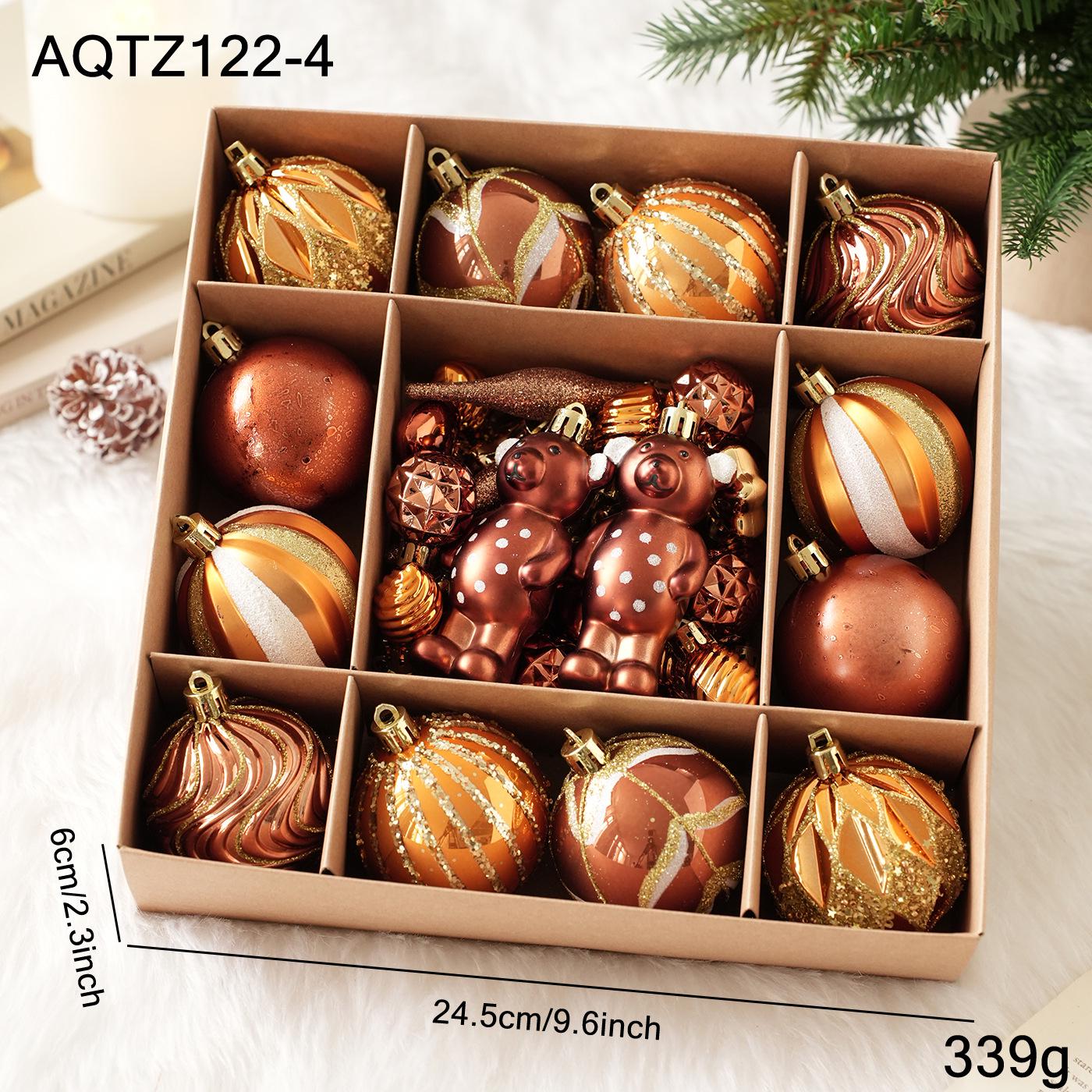 Cross-Border Christmas Ball Pendant Gift Box - Tree Decoration & Festive Ornament In Stock