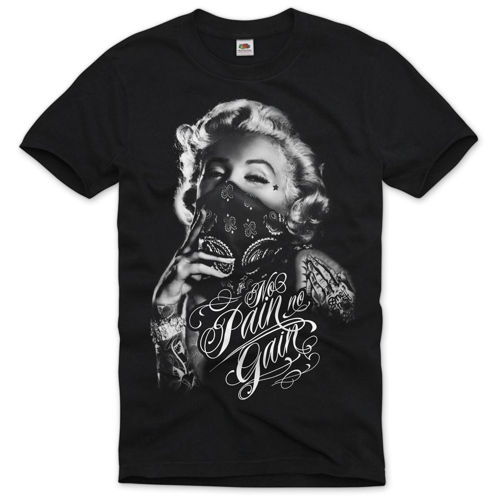 Funny Gangster Bandana Sexy Tattoo T-Shirt. Summer Cotton Short Sleeve O-Neckunisex T Shirt New