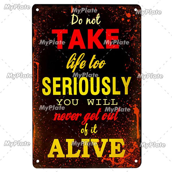 [MyPlate] LOVE Metal Sign Vintage Plaque Tin Sign Plate Wall Decor For Bar Club Man Cave Art Painting Gift