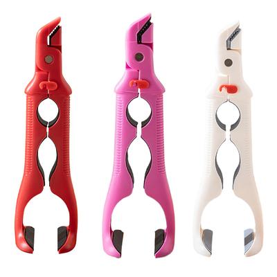 2 STÜCKE/SET 3in1 Verbrühschutz-Clip Rutschfester Silikongriff Flaschenöffner Kreative Verdickte Geschirrheber-Klammer Bratpfannen