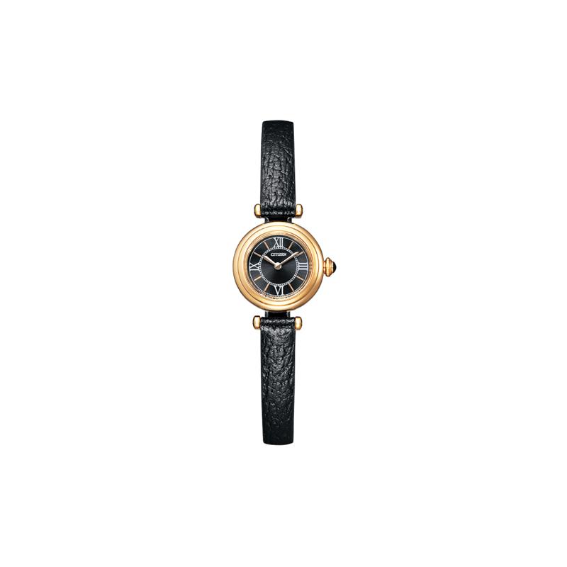 CITIZEN Life Waterproof Solar Quartz Cowhide Strap Women s Watch Black Dial EG7082-15E чёрный