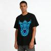 Roaring Dark Ice Dragon Graphic Cool Casual Loose Fit T-Shirt Pure Cotton T-shirt