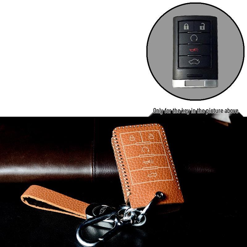 Cadillac Key Case with Snap Button for XT4, XT5, CT5, XT6, XTS, ATSL, CT6, CT4 Models